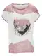 heine Shirt  staro roza / bela