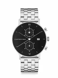 Uhr schwarz / silber