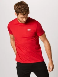 ALPHA INDUSTRIES T-Shirt hellrot/weiß