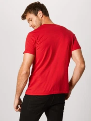 ALPHA INDUSTRIES T-Shirt hellrot/weiß