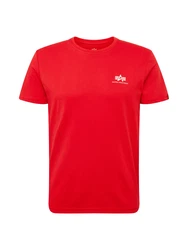 ALPHA INDUSTRIES T-Shirt hellrot/weiß