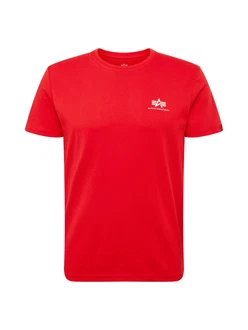 ALPHA INDUSTRIES T-Shirt hellrot/weiß