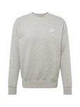 Nike Sportswear Sweatshirt 'Club Fleece' hellgrau/weiß