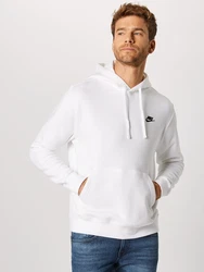 Nike Sportswear Sweatshirt 'Club Fleece' schwarz/weiß