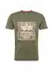 ALPHA INDUSTRIES T-Shirt oliv / weiß / dunkelbeige