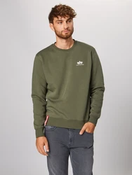 ALPHA INDUSTRIES Sweatshirt oliv/weiß