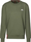 ALPHA INDUSTRIES Sweatshirt oliv/weiß