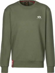 ALPHA INDUSTRIES Sweatshirt oliv/weiß