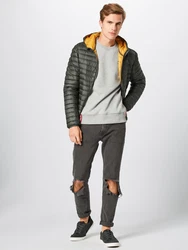 ALPHA INDUSTRIES Sweatshirt graumeliert/schwarz