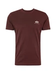 ALPHA INDUSTRIES T-Shirt weinrot/wei