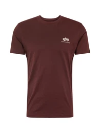 T-Shirt weinrot / wei