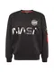 ALPHA INDUSTRIES Sweatshirt ''''NASA'''' schwarz / silber