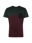 Iriedaily T-Shirt grn/aubergine/dunkelrot