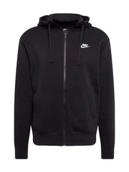 Nike Sportswear Sweatjacke 'Club Fleece' schwarz
