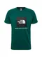 THE NORTH FACE T-Shirt ''''M S/S RAG RED BOX'''' tanne / schwarz / weiß