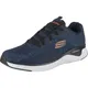 SKECHERS Sneaker ''''Solar Fuse'''' marine / schwarzmeliert / hellorange
