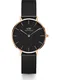 Daniel Wellington Analogové hodinky 'Petite Ashfield RG Black'  zlatá / černá