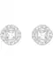 Swarovski Náušnice  bílá / stříbrná