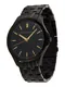 ARMANI EXCHANGE Analoguhr gold / schwarz
