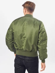 ALPHA INDUSTRIES Jacke 'MA-1' oliv / rot