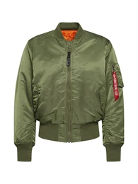 bergangsjacke 'MA-1' oliv / rot