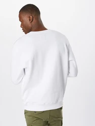 ALPHA INDUSTRIES Sweatshirt rot/schwarz/wei