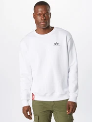 ALPHA INDUSTRIES Sweatshirt rot/schwarz/wei