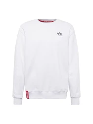 ALPHA INDUSTRIES Sweatshirt rot/schwarz/wei