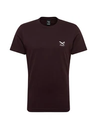 T-Shirt weinrot / wei