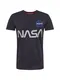 ALPHA INDUSTRIES Majica ''''NASA Reflective''''  temno modra / siva