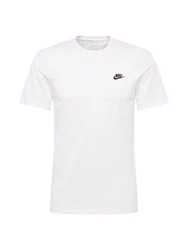 Nike Sportswear T-Shirt 'Club' schwarz/weiß