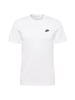 Nike Sportswear T-Shirt 'Club' schwarz/weiß