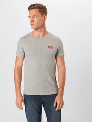 LEVI'S T-Shirt '2 Pack Crewneck Graphic' grau/weiß