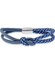 Caï Herrenarmband Edelstahl blau