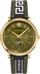 Uhr ''''Greca Edition'''' weiß / gold / khaki / schwarz