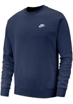 Nike Sportswear Sweatshirt 'Club Fleece' marine/weiß