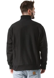 Carhartt WIP Sweatshirt Half Zip American Script Sweatjacke schwarz