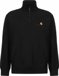 Carhartt WIP Sweatshirt Half Zip American Script Sweatjacke schwarz