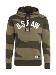 Sweatshirt ''''Graphic 13'''' khaki / grasgrün / weiß