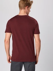 Jack & Jones T-Shirt JJEORGANIC BASIC TEE SS O-NECK NOOS bordeaux
