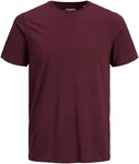 Jack & Jones T-Shirt JJEORGANIC BASIC TEE SS O-NECK NOOS bordeaux