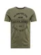 JACK & JONES Shirt ''''JCOMICK'''' dunkelgrün / schwarz
