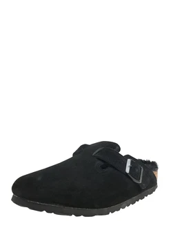 BIRKENSTOCK Hausschuh 'Boston' schwarz
