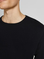 JACK & JONES Pullover 'JJEHill' schwarz