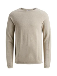 Pullover 'JJEHill' dunkelbeige