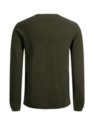 JACK & JONES Pullover 'JJEHill' marine/oliv/wei