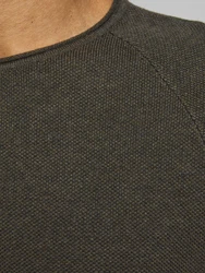 JACK & JONES Pullover 'JJEHill' marine/oliv/wei