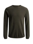 JACK & JONES Pullover 'JJEHill' marine/oliv/wei