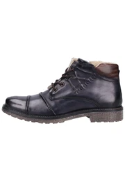 Schnürstiefel dunkelbraun / dunkelblau