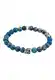 KUZZOI Armband hellbeige / blau / rot / silber